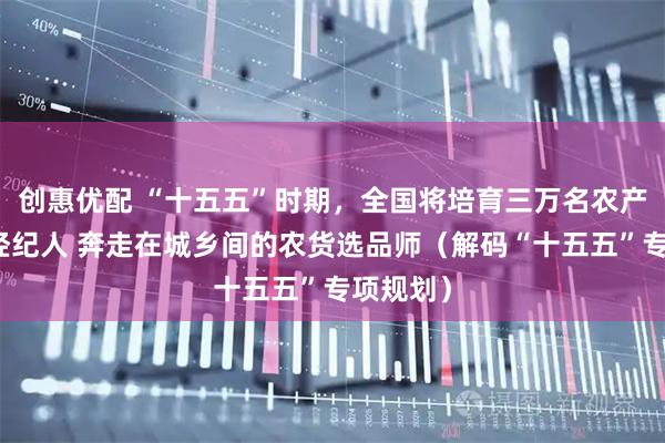 创惠优配 “十五五”时期，全国将培育三万名农产品骨干经纪人 奔走在城乡间的农货选品师（解码“十五五”专项规划）